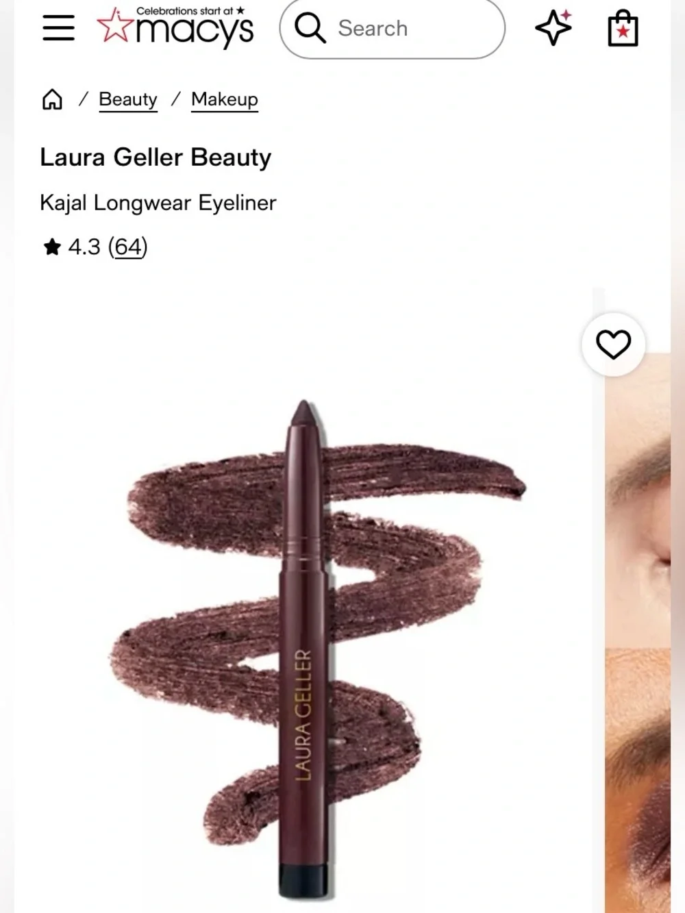 Laura Geller Kajal Longwear Eyeliner — Smoky Amethyst (Purple)